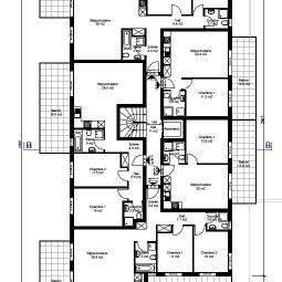 Siviriez centre village Immeuble 19 appartements