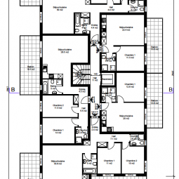 Siviriez centre village Immeuble 19 appartements