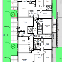 Siviriez centre village Immeuble 19 appartements